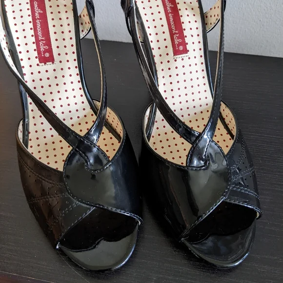 NWOT B.A.I.T. Patent Slingback Heels 🖤 - Picture 2 of 6